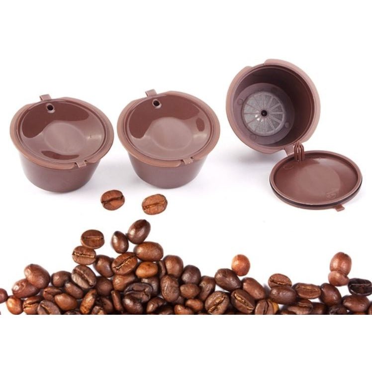 Комплект 3 броя капсули за многократно ползване Dolce Gusto + лъжица и четка - Atron Комплект 3 броя капсули за многократно ползване Dolce Gusto + лъжица и четка - Atron